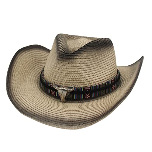 Western Strohhut für Geburtstagsfeier, Cowgirl Hut für Frauen, Cosplay Hut Western Strohhut für Geburtstagsfeier, Cowgirl Hut für Frauen, Cosplay Hut von WERQA