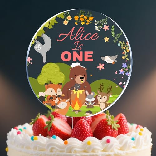 WERWAES Cake Topper Personalisiert - Acryl Hochzeit & Geburtstag Tortendeko - Individueller Tortenstecker für Hochzeitstorte & Geburtstagskuchen - Tortentopper mit Namensgravur (Style-2) von WERWAES