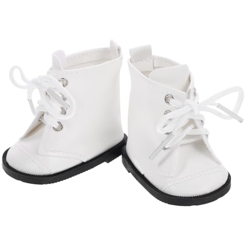 WESIEVYA 1 Paar Mädchenpuppenschuhe Weidenkorb Mini- -dosen Karikatur Windel Mini-sicherungen Kleine Puppe Cartoon-windsack Babyzimmer-Dekoration Puppenhaus Puppenschuhe Tragbar Weiß von WESIEVYA