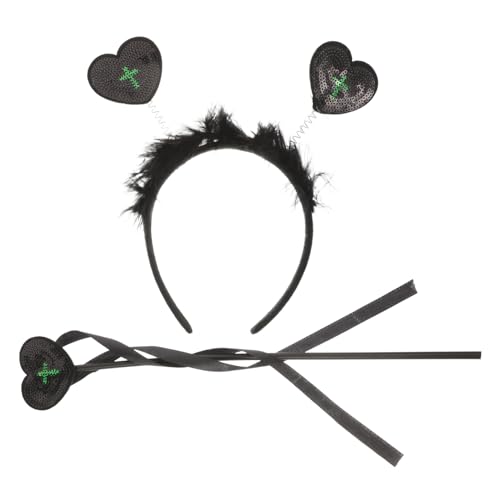 WESIEVYA Stirnband für Cosplay-partys Halloween-festivals Foto-requisite mit Herz-kreuz-design Bequem Leicht Haarreif für Damen WESIEVYA Stirnband für Cosplay-partys Halloween-festivals Foto-requisite mit Herz-kreuz-design Bequem Leicht Haarreif für Damen von WESIEVYA