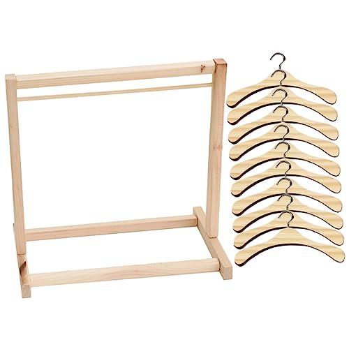 WESIEVYA 1 Satz Puppe aus Holz Aufhänger Zubehör für Puppenmöbel Rockbügel Puppenwagen puppenkleiderbügel Puppen kleiderbügel Puppenaufhänger und Gestell Miniatur-Trockengestelle Metall WESIEVYA 1 Satz Puppe aus Holz Aufhänger Zubehör für Puppenmöbel Rockbügel Puppenwagen puppenkleiderbügel Puppen kleiderbügel Puppenaufhänger und Gestell Miniatur-Trockengestelle Metall von WESIEVYA