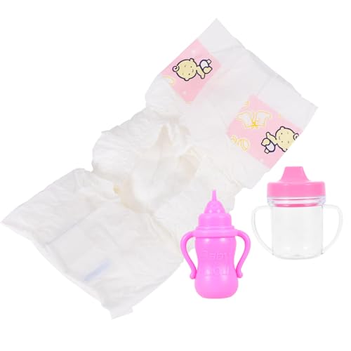 WESIEVYA 18-Zoll-Puppe Ankleidespielzeug Babypuppe Zubehör Set Miniaturflaschen WESIEVYA 18-Zoll-Puppe Ankleidespielzeug Babypuppe Zubehör Set Miniaturflaschen von WESIEVYA