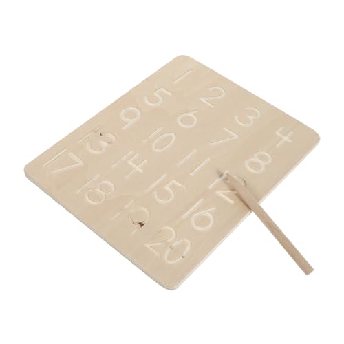WESIEVYA 1 Satz Schreibübungstafel Zahlenerkennungstafel Zahlenlernspielzeug Kinder schreibtafel schreib Tablet Kinder Lernspielzeug für Kinder Kindererziehungsspielzeug Holz von WESIEVYA