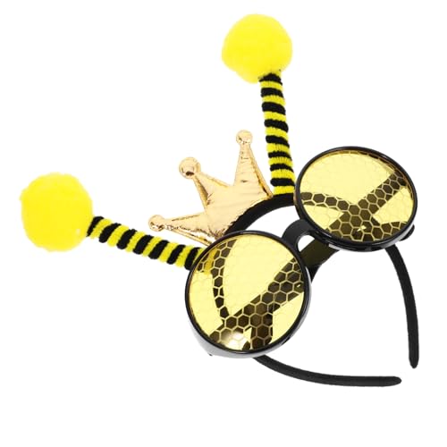 WESIEVYA 1 Set Bienenbrillen Set, Cartoon Bienen Haarband, Cartoon Bienen Stirnband, Festival Bienen Stirnband, Brille, Bienen Stirnband Und Glas, Kleinkind Bienen Kostüm, Kinderdekor, WESIEVYA 1 Set Bienenbrillen Set, Cartoon Bienen Haarband, Cartoon Bienen Stirnband, Festival Bienen Stirnband, Brille, Bienen Stirnband Und Glas, Kleinkind Bienen Kostüm, Kinderdekor, von WESIEVYA