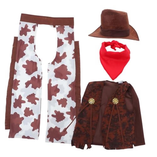 WESIEVYA 1 Set Cowboy-kostüm: Partyhüte Für Kinder, Lustige Western-piratenweste, Bandana Für Kinderkostüm, Verkleidung, Halloween, Rollenspiele, Geburtstag WESIEVYA 1 Set Cowboy-kostüm: Partyhüte Für Kinder, Lustige Western-piratenweste, Bandana Für Kinderkostüm, Verkleidung, Halloween, Rollenspiele, Geburtstag von WESIEVYA