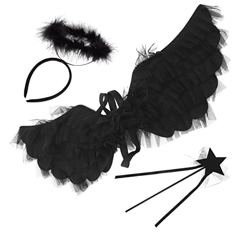 WESIEVYA 1 Set Engelsflügel Set Engelsflügel Zum Anziehen Engelsflügel Für Kostümpartys Engelskostüme Für Frauen Engelsflügel Für Cosplay Engelsflügel Für Partys Engelsflügel Für Halloween von WESIEVYA