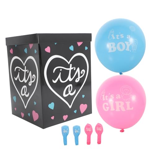 WESIEVYA Gender Reveal Box für Babyparty Junge oder Mädchen Enthüllungsballon Papierbox Kit WESIEVYA Gender Reveal Box für Babyparty Junge oder Mädchen Enthüllungsballon Papierbox Kit von WESIEVYA