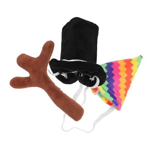 WESIEVYA 1 Set Gorilla Puppenzubehör, DIY Puppenkleidungsmaterialien, DIY Bastelhüte, Festivalhut, Plüschpuppen Ankleidezubehör, Ausgestopfte Puppe Und Geweihdekor, Puppenkappe, von WESIEVYA