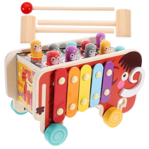 WESIEVYA 1 Set Holzspielspielzeug Kinderspielzeug Klopfbankspielzeug Kindergeburtstag Schlagspielzeug Schlagspielspielzeug Kinderhämmerspielzeug Klopfspielspielzeug Kleinkind von WESIEVYA