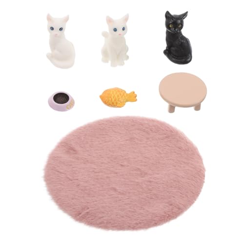 WESIEVYA Realistische Katzenfiguren Spielzeug 7-teiliges Kätzchen-Ornament-Set Für Die Landschaftsdekoration Miniatur-puppenhaus WESIEVYA Realistische Katzenfiguren Spielzeug 7-teiliges Kätzchen-Ornament-Set Für Die Landschaftsdekoration Miniatur-puppenhaus von WESIEVYA