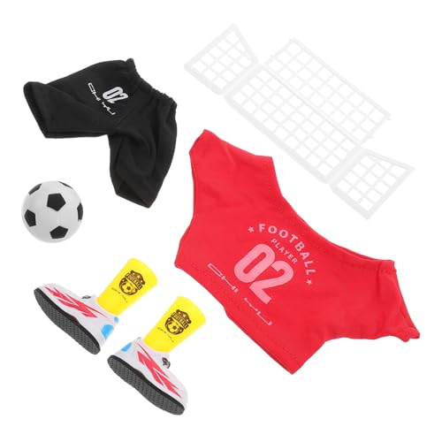 WESIEVYA Miniatur-Desktop-tischfußballspiel Interaktives Fingerpuppen-fußballset Pädagogisches Spielzeug Für Kinder Rot von WESIEVYA