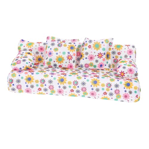 WESIEVYA 2er-Set Miniatur-Sofa Realistisches Schaumstoff-sofakissen Für Puppenhaus-möbeldekor von WESIEVYA