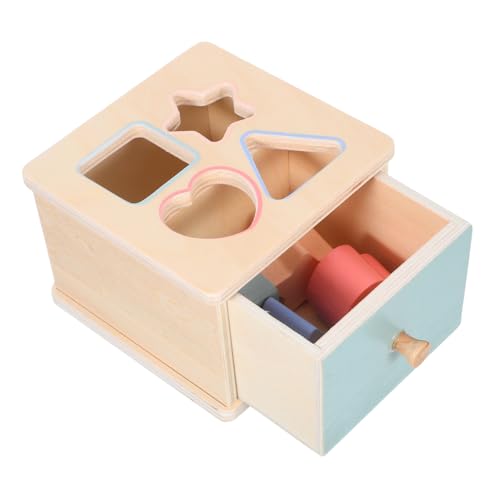 WESIEVYA 1 Set Montessori-farbsortierbox: Holzspielzeug Für Babys, Früherziehung, Form-Matching-Puzzle, Holz-lernbox WESIEVYA 1 Set Montessori-farbsortierbox: Holzspielzeug Für Babys, Früherziehung, Form-Matching-Puzzle, Holz-lernbox von WESIEVYA