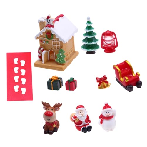 WESIEVYA 1 Set Puppenhaus Mini Dreidimensionale Weihnachtsharzornamente Mikrolandschaft Helles Simulationshaus Pe Schneepulver Landschaftsbau Zubehör Weihnachts Minidekor Miniteile WESIEVYA 1 Set Puppenhaus Mini Dreidimensionale Weihnachtsharzornamente Mikrolandschaft Helles Simulationshaus Pe Schneepulver Landschaftsbau Zubehör Weihnachts Minidekor Miniteile von WESIEVYA
