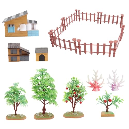 WESIEVYA 1 Satz Bauernhof-modellspielzeug Hausmodell Kinderspielzeug-Modell Bauernhof-szenen-Modell Simulationsspielzeug WESIEVYA 1 Satz Bauernhof-modellspielzeug Hausmodell Kinderspielzeug-Modell Bauernhof-szenen-Modell Simulationsspielzeug von WESIEVYA