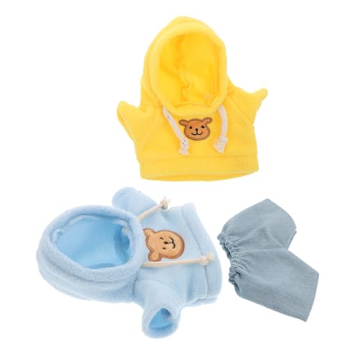 WESIEVYA 1 Set Stofftier-puppenkleidung: Mini-bären-Kapuzenpullover Und -Hose Für Plüschpuppe – 20 cm Großes Bären-Cartoon-Outfit Zum Ersetzen WESIEVYA 1 Set Stofftier-puppenkleidung: Mini-bären-Kapuzenpullover Und -Hose Für Plüschpuppe – 20 cm Großes Bären-Cartoon-Outfit Zum Ersetzen von WESIEVYA