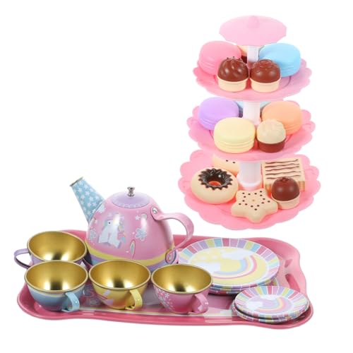 WESIEVYA 1 Set Teeservice Spielzeug Mädchen Kleinkind Spielzeug Miniatur Teegeschirr Simulation Küchenzubehör Teeparty Dekorationen Kinderspielzeug von WESIEVYA