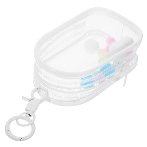 WESIEVYA Transparente Aufbewahrungstasche Für Puppen Mini-schaukastentasche Mit Hängender Schnalle Leicht Tragbar Und Praktisch Für Spielzeug von WESIEVYA