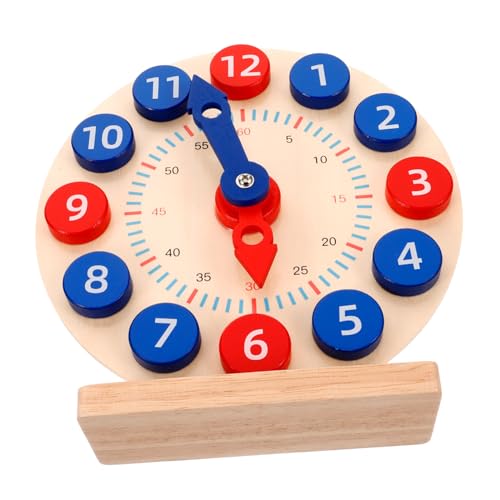 WESIEVYA 1 Set Uhr, Die Kindern Das Lernen Der Zeit Beibringt, Uhr, Lehruhr, Holzuhr, Spielzeug, Kleinkinder, Zeitspielzeug, Erkenntnisuhr, Spielzeug, Holz, Zeiterkennungsspielzeug, WESIEVYA 1 Set Uhr, Die Kindern Das Lernen Der Zeit Beibringt, Uhr, Lehruhr, Holzuhr, Spielzeug, Kleinkinder, Zeitspielzeug, Erkenntnisuhr, Spielzeug, Holz, Zeiterkennungsspielzeug, von WESIEVYA