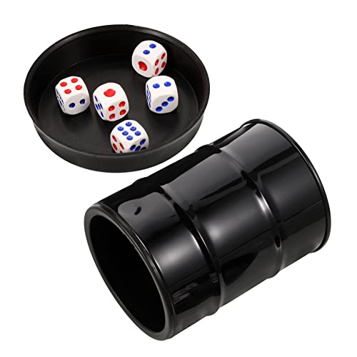 WESIEVYA 1 Set Würfelbecher Set Barzubehör Würfel Plastikwürfelhalter Spielzubehör Party Unterhaltungszubehör Zarte Würfelbecher Würfelrollhalter Schüttelwürfelbecher Dekorativer von WESIEVYA
