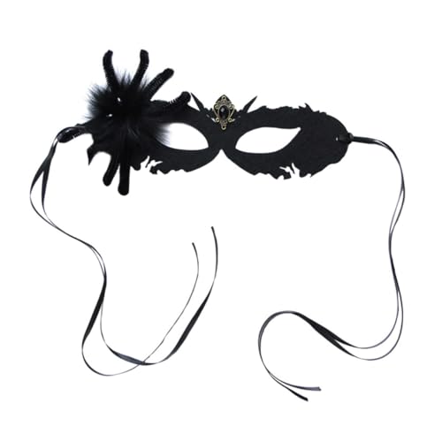 WESIEVYA 1 Stück Halloween Party Half-face-maske Lustige Half-face Spinne Maske Party Maske Requisite von WESIEVYA