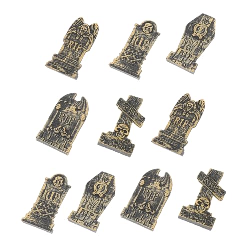 WESIEVYA 10 Stück Grabstein Dekoration, Grabstein Ornamente, Miniatur Grabstein, Friedhofsdekor, Halloween, Halloween Grabstein, Hof, Gefälschter Grabstein, Halloween Schmuck WESIEVYA 10 Stück Grabstein Dekoration, Grabstein Ornamente, Miniatur Grabstein, Friedhofsdekor, Halloween, Halloween Grabstein, Hof, Gefälschter Grabstein, Halloween Schmuck von WESIEVYA