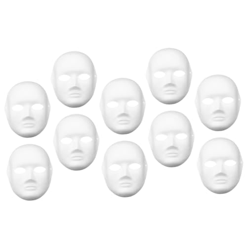 WESIEVYA 10 Stück Peking Oper Maske, Maskenballmaske, Blanko Maske, Basteln, Cosplay Gesichtsmaske, Papiermasken, Blanko Masken Zum Dekorieren, Cosplay Requisiten, Bemalbare Masken, Weiße WESIEVYA 10 Stück Peking Oper Maske, Maskenballmaske, Blanko Maske, Basteln, Cosplay Gesichtsmaske, Papiermasken, Blanko Masken Zum Dekorieren, Cosplay Requisiten, Bemalbare Masken, Weiße von WESIEVYA