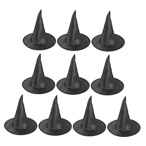 WESIEVYA 10 Stück Teiliges Schwarze Hexenhüte aus Leichtem Halloween Kopfbedeckung für Damen und Erwachsene Halloween Party Deko und Hexen Mottoveranstaltungen WESIEVYA 10 Stück Teiliges Schwarze Hexenhüte aus Leichtem Halloween Kopfbedeckung für Damen und Erwachsene Halloween Party Deko und Hexen Mottoveranstaltungen von WESIEVYA