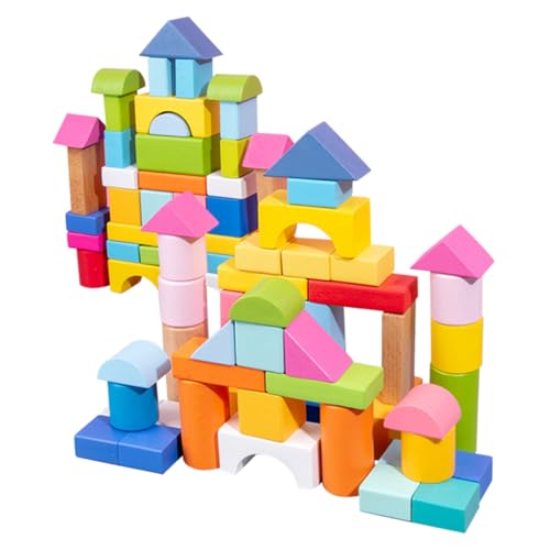 WESIEVYA 100 Stück Teiliges Holzbauklötze Lernspielzeug Bunte Geometrische Bausteine Pädagogisch Fördern Hand Auge Koordination Kreativität für Kleinkinder WESIEVYA 100 Stück Teiliges Holzbauklötze Lernspielzeug Bunte Geometrische Bausteine Pädagogisch Fördern Hand Auge Koordination Kreativität für Kleinkinder von WESIEVYA
