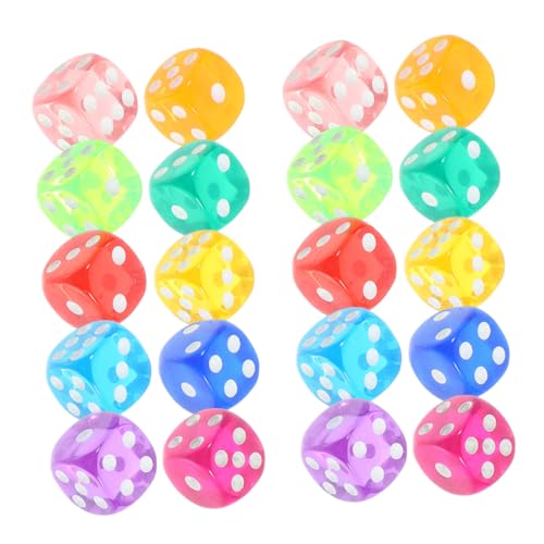 WESIEVYA 100 Stück Transparente Würfel Acrylwürfel Spielwürfel Kleine Würfel Spielrequisitenwürfel Spielzeugwürfel Würfellayouts Partyzubehör Brettspielwerkzeug Würfel Spielzeug WESIEVYA 100 Stück Transparente Würfel Acrylwürfel Spielwürfel Kleine Würfel Spielrequisitenwürfel Spielzeugwürfel Würfellayouts Partyzubehör Brettspielwerkzeug Würfel Spielzeug von WESIEVYA