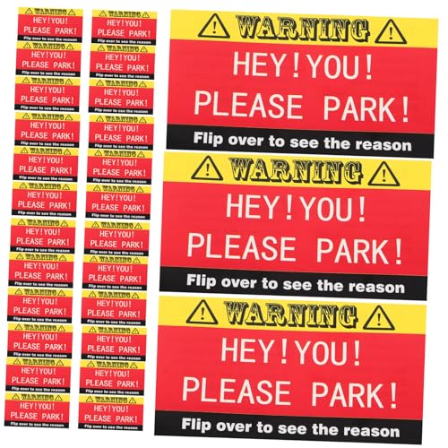 WESIEVYA Streichkarte Parkkarten 100er Set Schlechtes Parken Aufkleber Humorvolle Erinnerungen Für von WESIEVYA