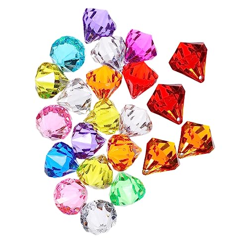 WESIEVYA 100stücke Acryl-Diamant-Spielzeug Schatzsuche Bunte Deko Für Party Hochzeitsfeier Bastelprojekte Vasenfüllung Geeignet Für Innen Und Außendekoration WESIEVYA 100stücke Acryl-Diamant-Spielzeug Schatzsuche Bunte Deko Für Party Hochzeitsfeier Bastelprojekte Vasenfüllung Geeignet Für Innen Und Außendekoration von WESIEVYA