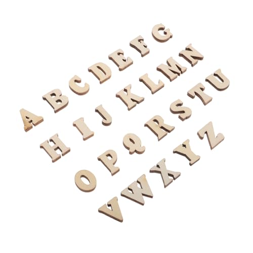 WESIEVYA 104 Stück Holzbuchstaben für DIY Bastelprojekte Unvollendete Holz Alphabetbuchstaben für Kreative Lernaktivitäten von Kleinkindern und Heimdekoration WESIEVYA 104 Stück Holzbuchstaben für DIY Bastelprojekte Unvollendete Holz Alphabetbuchstaben für Kreative Lernaktivitäten von Kleinkindern und Heimdekoration von WESIEVYA