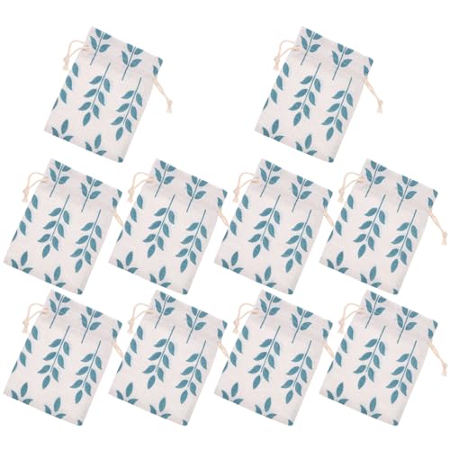 WESIEVYA 10St Sackleinen-Geschenktüte Lutscher Taschen Füllstoffe geschenktüten Schmuckbeutel kleiner Beutel Geschenkbeutel mit Kordelzug kleine Geschenktüte Sachet-Beutel kleine Zugbeutel von WESIEVYA