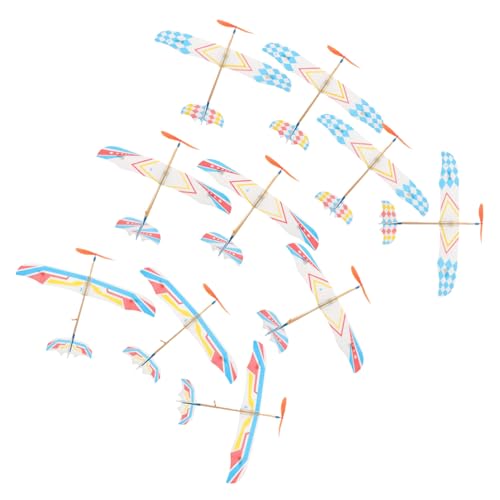 WESIEVYA Flugzeugmodelle Aus Kunststoff 10 Stück Bandbetriebene Flugzeuge Handgefertigtes Lernspielzeug Für Kinder Und Familien Zufälliger Stil WESIEVYA Flugzeugmodelle Aus Kunststoff 10 Stück Bandbetriebene Flugzeuge Handgefertigtes Lernspielzeug Für Kinder Und Familien Zufälliger Stil von WESIEVYA