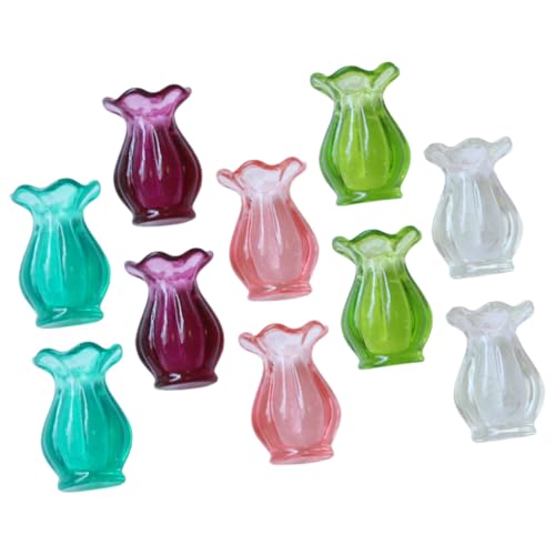 WESIEVYA Miniatur-vase-Modell 10 Stück Miniatur-gefälschte Vase-Set Mini-puppenhaus-zubehör WESIEVYA Miniatur-vase-Modell 10 Stück Miniatur-gefälschte Vase-Set Mini-puppenhaus-zubehör von WESIEVYA