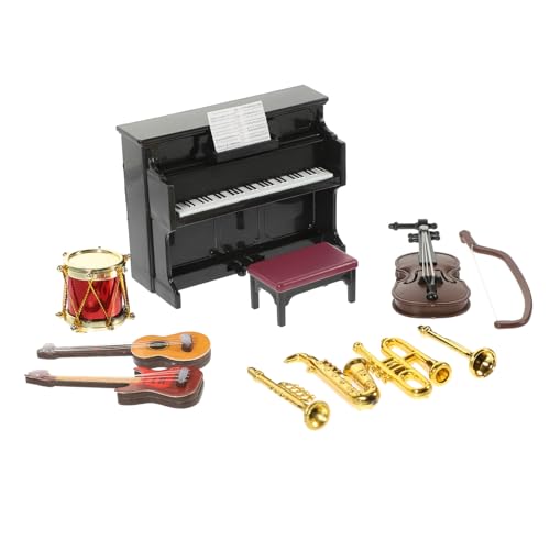 WESIEVYA 11 Teiliges Miniatur Instrumenten Set Für Puppenhäuser Musikinstrumente Für Perfekt Für Rollenspiele Und Kreative Aktivitäten Miniaturwelten WESIEVYA 11 Teiliges Miniatur Instrumenten Set Für Puppenhäuser Musikinstrumente Für Perfekt Für Rollenspiele Und Kreative Aktivitäten Miniaturwelten von WESIEVYA