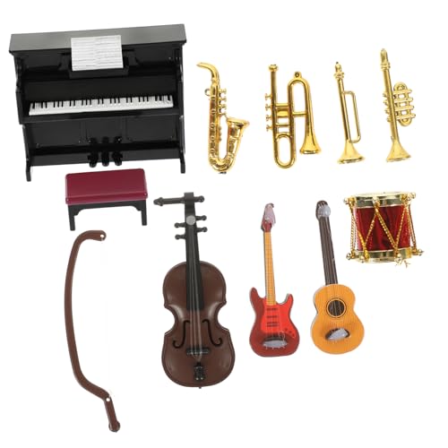 WESIEVYA 11St Puppenhaus-Musikinstrumentenmodell Spielspielzeug vorgeben lustige Spielsachen kleines Instrument für Kinderspielzeug Puppenhausdekoration Puppenhaus-Miniaturen Plastik WESIEVYA 11St Puppenhaus-Musikinstrumentenmodell Spielspielzeug vorgeben lustige Spielsachen kleines Instrument für Kinderspielzeug Puppenhausdekoration Puppenhaus-Miniaturen Plastik von WESIEVYA