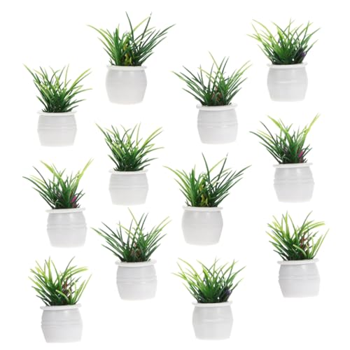 WESIEVYA 12 Stück Kleine Topfpflanzen Ornamente, Winzige Topfpflanze, Puppenhaus Dekoration, Miniatur Topfpflanze, Garten Bonsai Modell, Mini Spielzeug, Garten Landschaftsbau Ornament, WESIEVYA 12 Stück Kleine Topfpflanzen Ornamente, Winzige Topfpflanze, Puppenhaus Dekoration, Miniatur Topfpflanze, Garten Bonsai Modell, Mini Spielzeug, Garten Landschaftsbau Ornament, von WESIEVYA