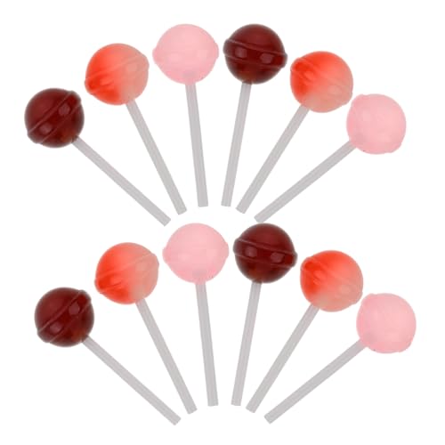 WESIEVYA 12stücke Simulation Lutscher Deko Für Hochzeit Und Party Realistische Lollipop Requisiten Aus Fotografie-Accessoires Für Kreative Dekorationen von WESIEVYA