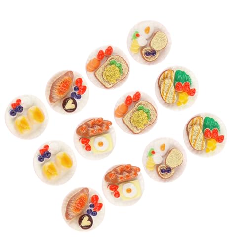 WESIEVYA 12pcs Simulation Lebensmittel Pretend Play Miniatur Gefälschte Lebensmittel Für Puppenhaus Zubehör Handwerk Charme Spielzeug von WESIEVYA