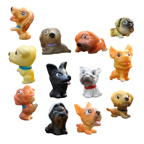 WESIEVYA 12 Stück Teiliges Hundefiguren Realistische Tierstatue für Terrarien Dekoration Puppenstuben und Geschenkideen für Hundeliebhaber WESIEVYA 12 Stück Teiliges Hundefiguren Realistische Tierstatue für Terrarien Dekoration Puppenstuben und Geschenkideen für Hundeliebhaber von WESIEVYA