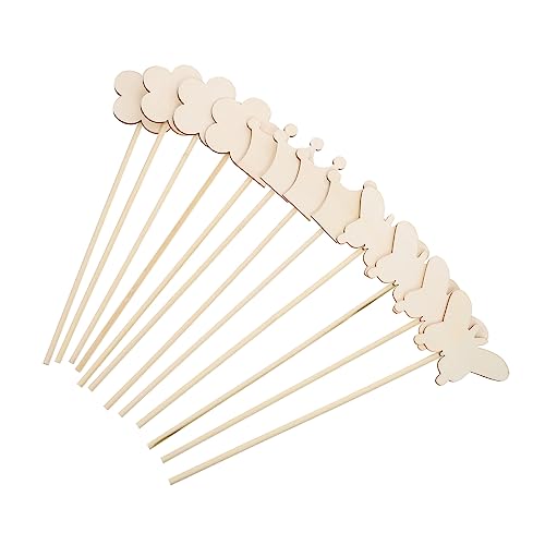 WESIEVYA 12St handgemachter Zauberstab Leuchten für Mädchen Mädchenspielzeug Fee bastelsets+für+ bastel Set für Zauberstäbe für Mädchen Holzhandwerk für von WESIEVYA