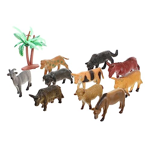 WESIEVYA 12st Mikrolandschaftstiere Giraffe Figuren Von Nutztieren Fuchs Bauernhoftiere Figuren Bauernhoftiere Schmuck Für Auf Dem Bauernhof Harz von WESIEVYA