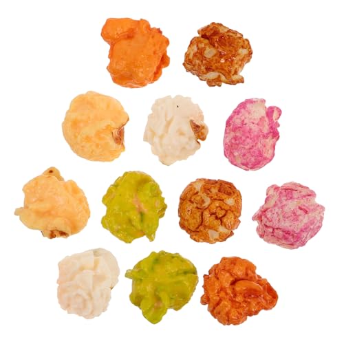 WESIEVYA Realistisches PVC-Popcorn: 12 Miniatur-Snack-Requisiten Für Puppenhaus- Schmuck Ohrringe Party-zubehör WESIEVYA Realistisches PVC-Popcorn: 12 Miniatur-Snack-Requisiten Für Puppenhaus- Schmuck Ohrringe Party-zubehör von WESIEVYA