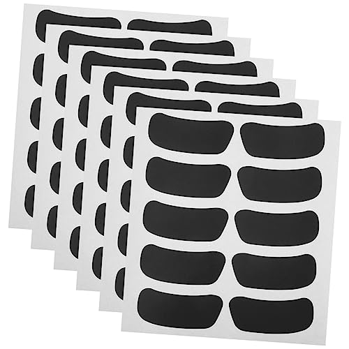 WESIEVYA Black Eye Stickers 140 Paar Fußball-Aufkleber Selbstklebende Vinyl-Aufkleber Für Gesichter Für Baseball Und Hockey von WESIEVYA