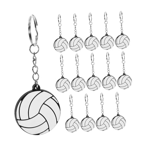 WESIEVYA 15 Stück Volleyball Schlüsselanhänger, Rucksack Ornament, Kleine Sportball Schlüsselanhänger, Schlüsselanhänger Zum Aufhängen, Schlüsselanhänger Für Jungen, Sport WESIEVYA 15 Stück Volleyball Schlüsselanhänger, Rucksack Ornament, Kleine Sportball Schlüsselanhänger, Schlüsselanhänger Zum Aufhängen, Schlüsselanhänger Für Jungen, Sport von WESIEVYA