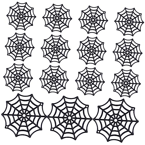 WESIEVYA 150 Stück Spinnennetzzubehör für groß bunt Halloween-Gurtband Halloween-Spinnennetz -Spinnweben Spinnennetz gefälschtes Plastik Schwarz WESIEVYA 150 Stück Spinnennetzzubehör für groß bunt Halloween-Gurtband Halloween-Spinnennetz -Spinnweben Spinnennetz gefälschtes Plastik Schwarz von WESIEVYA