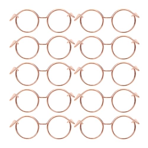 WESIEVYA 15St Zubehör für Puppenbrillen Mini-Sonnenbrille zum Basteln Puppenhaus-Sonnenbrille kindertagsgeschenke weihnachstsgeschenk schnapsgläser Miniatur-Puppenbrille Minipuppenbrille von WESIEVYA