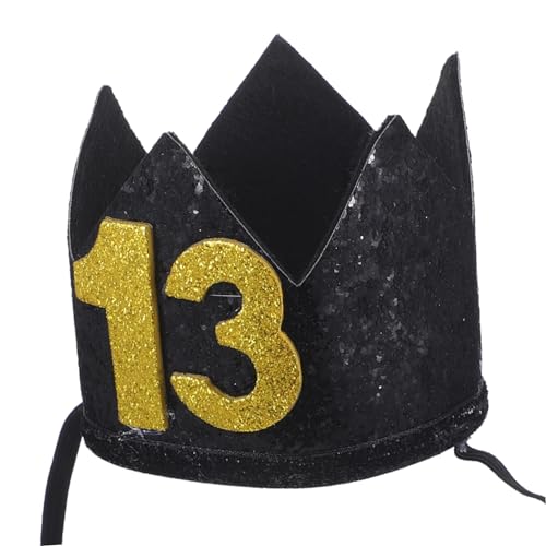 WESIEVYA Kronen-geburtstagshut Partyhut Zum 13 Geburtstag Dekorative Foto-requisite Cosplay-kostümhut Für Geburtstagsfeiern Und Themen von WESIEVYA